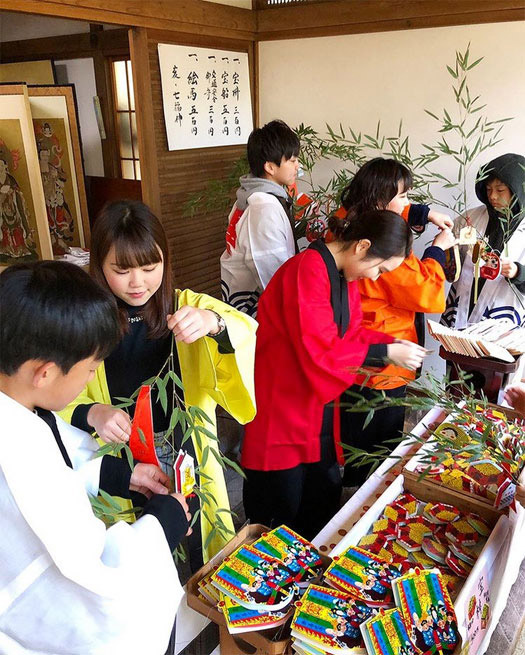 新善光寺での特別吉兆授与